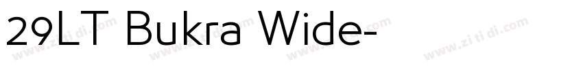 29LT Bukra Wide字体转换